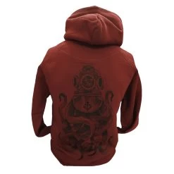 L'ARAIGNEE Sweatshirt OCTOSCAPH Bordeaux -Plongée Équipement Magasin L ARAIGNEE Sweatshirt OCTOSCAPH bordeaux 1000316XX 1